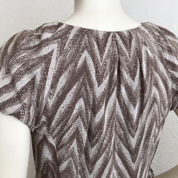 Tibi silk multi-print 2 way front zip lined mini - Picture 7 of 8